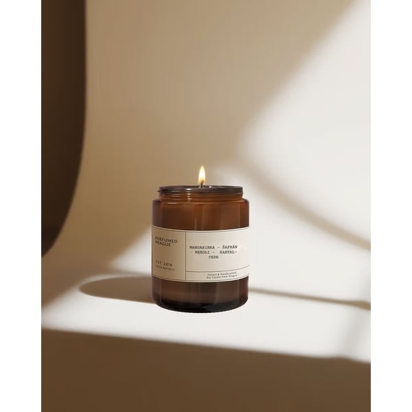 Ароматна свещ от соев восък време на горене 40 час #47 Tangerine, Neroli and Saffron – Perfumed Prague