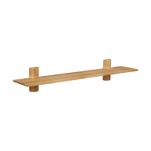 Стенен рафт от масивен дъб в светло естествен цвят 110 cm Calcata – House Nordic
