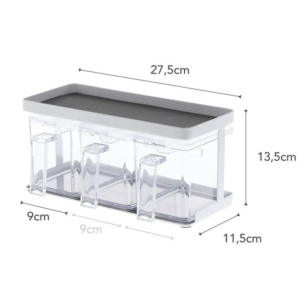 Кутии в комплект 3 бр. за брашно/за насипни храни Tower – YAMAZAKI-image-4