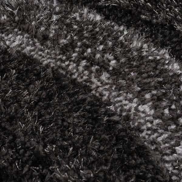 Черно-сив ръчно изработен килим от рециклирани влакна 160x230 cm Velvet – Flair Rugs-image-3