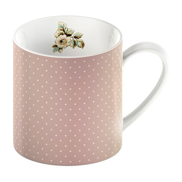 Розова порцеланова чаша с точки Cottage Flower, 330 ml - Creative Tops