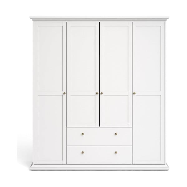 Бял гардероб 181x201 cm Paris - Tvilum