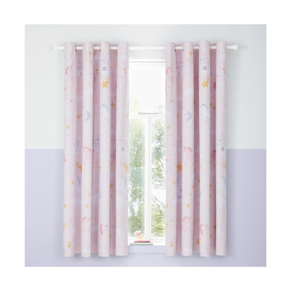 Детска завеса 2 бр. 168x183 cm Fairytale Unicorn - Catherine Lansfield-image-1