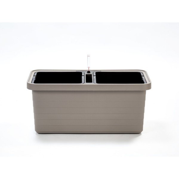 Кафяво-сива двойна кутия за самопочистване, дължина 78 cm Berberis - Plastia-image-1