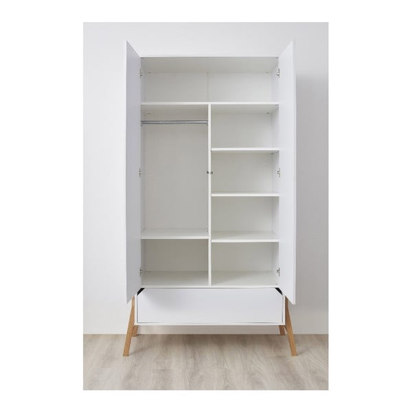 Бял гардероб с две врати Lotta - BELLAMY-image-2