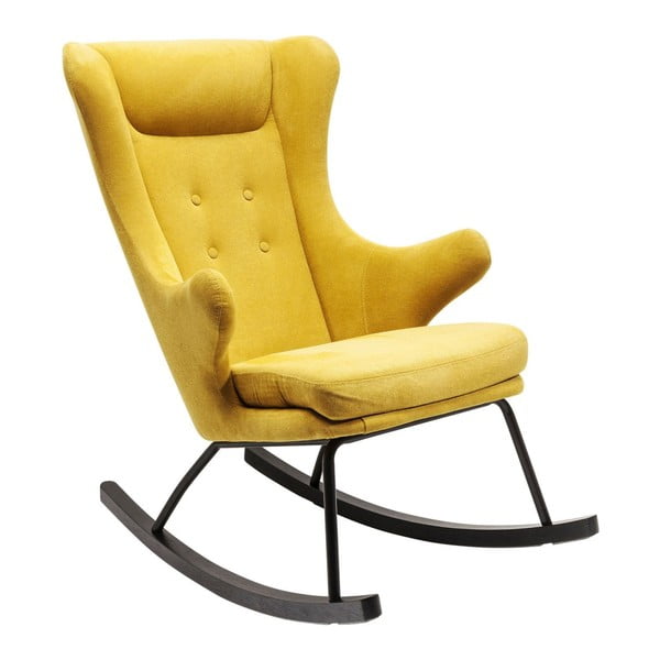 Жълт люлеещ се фотьойл Oslo - Kare Design