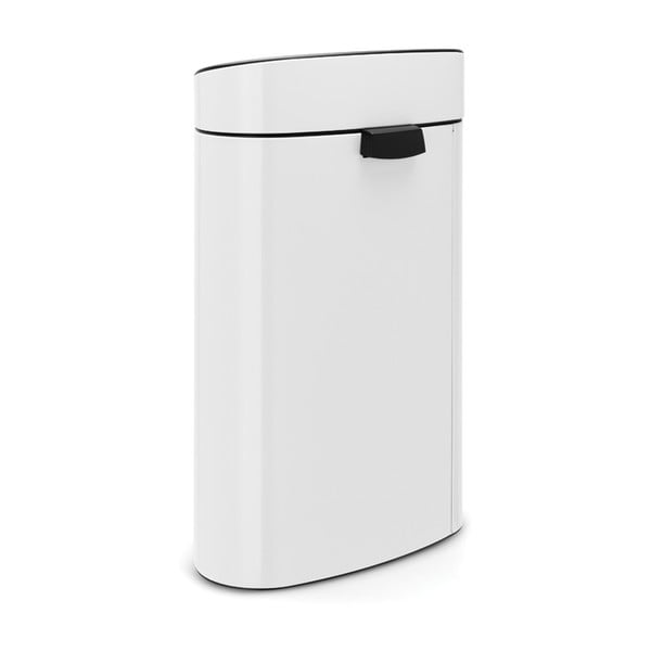 Бяло стоманено кошче за боклук, отваряне с докосване 40 l Touch Bin – Brabantia-image-3