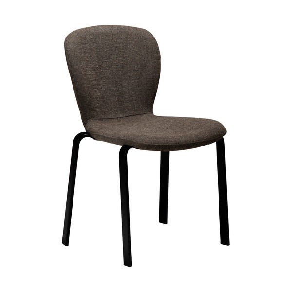 Кафяв тапициран трапезен стол Heap – DAN-FORM Denmark