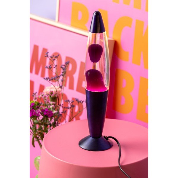 Лилава стъклена лава лампа (височина 35,5 cm) Funky Rocket Lava – Leitmotiv-image-1