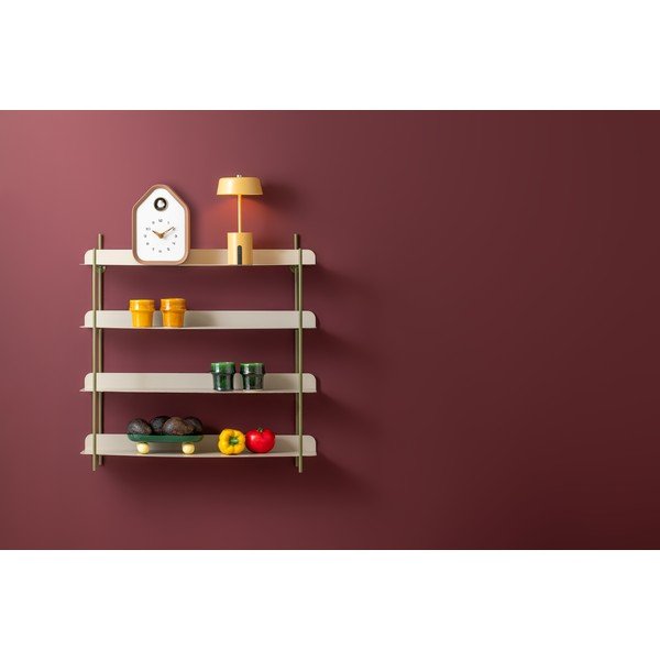 Зелен/сив на няколко нива метален стенен рафт 60 cm Reina Cuatro – PT LIVING-image-1