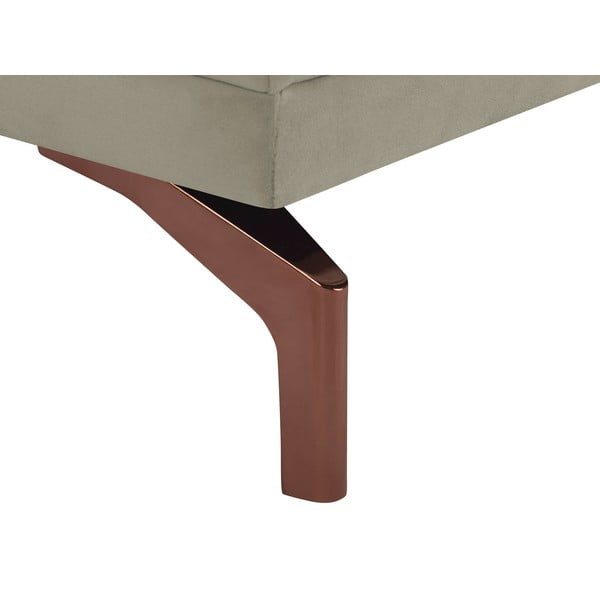 Béžové křeslo s podnožím ve zlaté barvě Windsor & Co Sofas Jupiter-image-4