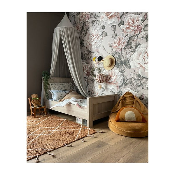 Кафяв ръчно изработен памучен килим , 100 x 150 cm Lassa - Nattiot-image-3