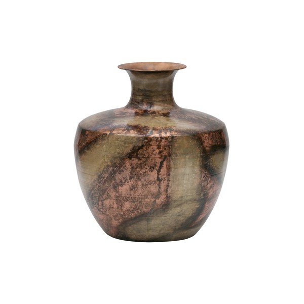 Декоративна ваза от рециклиран метал, ø 30 cm - BePureHome-image-1