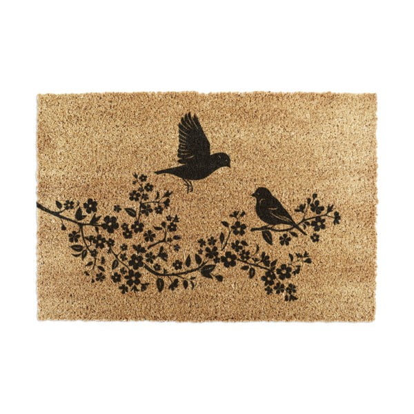 Изтривалка от кокосови влакна 60x90 cm Birds On a Tree – Artsy Doormats