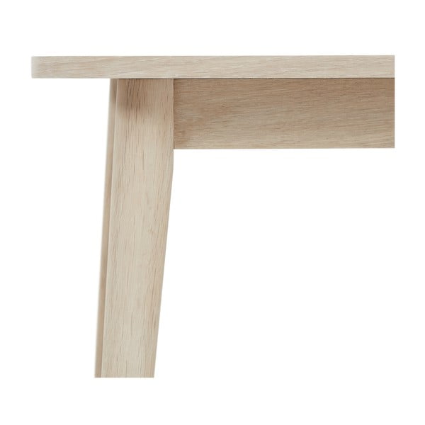 Масичка за кафе с дъбов плот в естествен цвят 70x125 cm Nyborg – Furnhouse-image-4