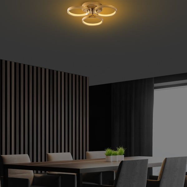 LED осветително тяло за таван златно ø 17 cm Halka – Opviq lights-image-4