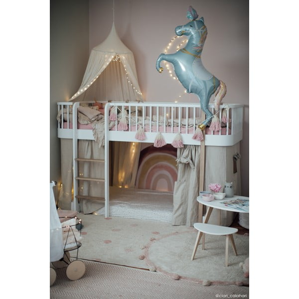 Кремав ръчно изработен памучен детски килим подходящ за пране ø120 cm Bubbly Vintage Nude – Lorena Canals-image-4