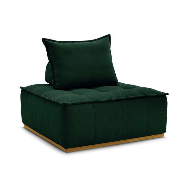 Тъмнозелено шенилово кресло Elisa – Bobochic Paris