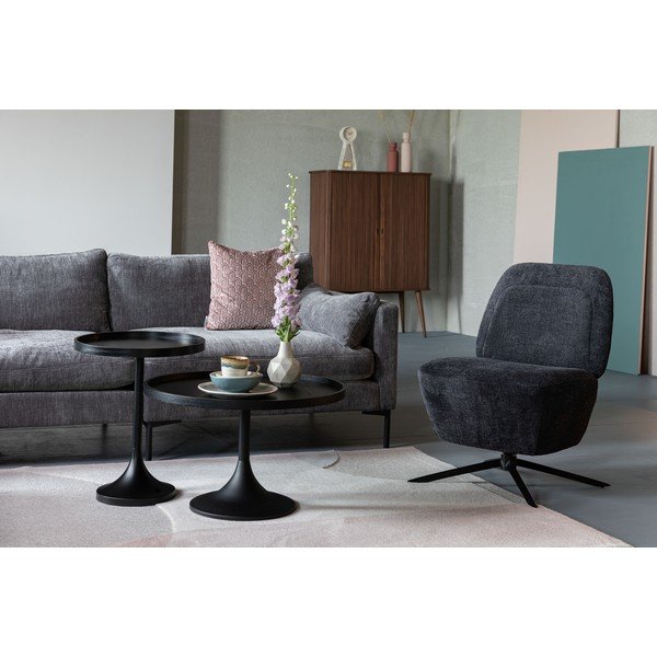 Черна кръгла масичка за кафе ø 69 cm Jason – Zuiver-image-4