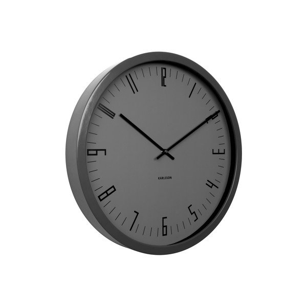 Šedé hodiny Present Time Cased Index-image-3