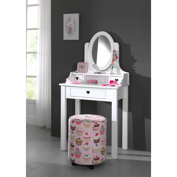 Бяла тоалетка, височина 136 cm Amori - Vipack-image-1