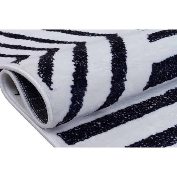 Бяло и синьо миещо се килимче 300x100 cm - Vitaus-image-3