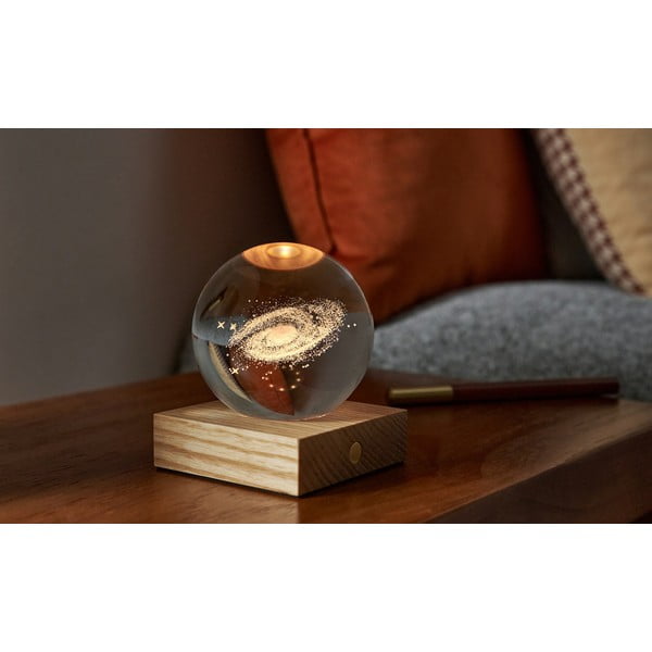 Тъмнокафява светлинна декорация с USB Amber – Gingko-image-1