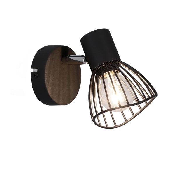 Черна стенна лампа Fly – Candellux Lighting