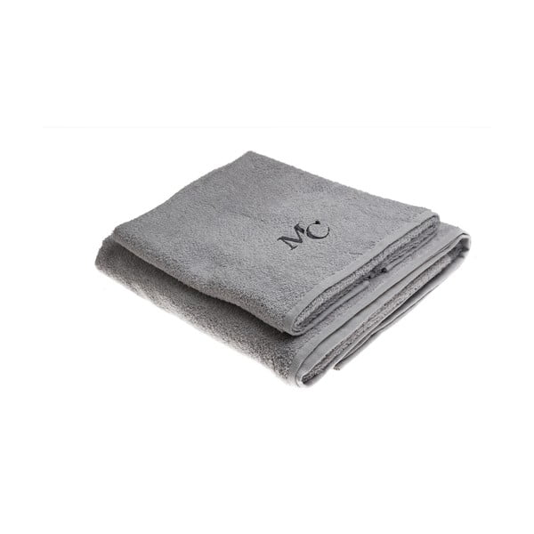 Комплект от сива хавлиена кърпа и хавлиена кърпа Samantha - Unknown