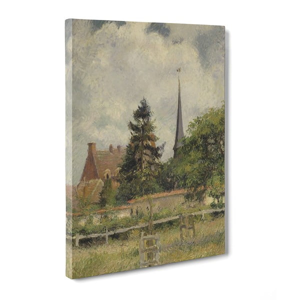 Obraz The Church at Eragny - Camille Pissaro, 50x70 cm