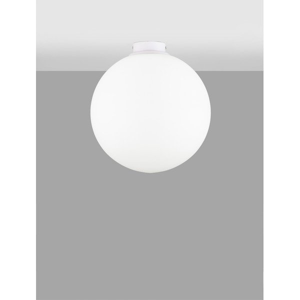 Бяло стъклено осветително тяло за таван Nevoso – Nova Luce-image-2
