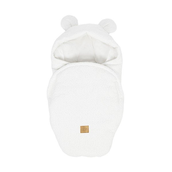 Бяло бебешко одеяло от букле 45x80 cm – Meowbaby
