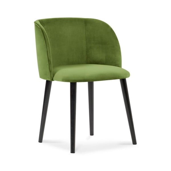 Зелен трапезен стол с кадифена тапицерия Aurora - Windsor & Co Sofas