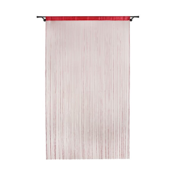 Червена завеса за врата 100x200 cm String - Mendola Fabrics