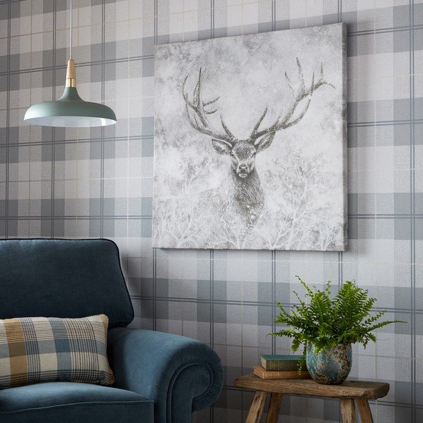 Картина за стена , 70 x 70 cm Autumn Stag - Art for the home-image-1
