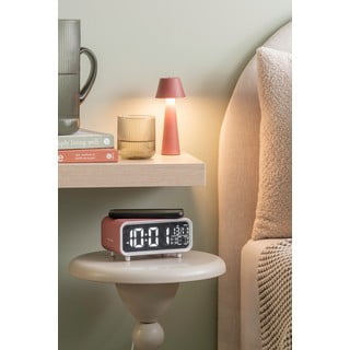 Дигитална аларма с безжично зарядно Chunky LED – Karlsson