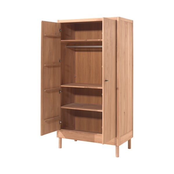 Детски гардероб от масивен дъб в естествен цвят 100x190x55 cm Forrest – Vipack-image-2