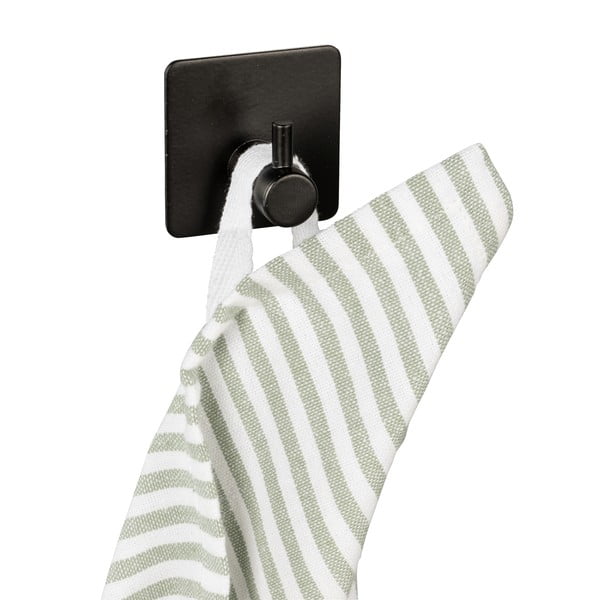 Комплект от 2 черни куки за стена Black Outdoor Kitchen Ureo - Wenko-image-1