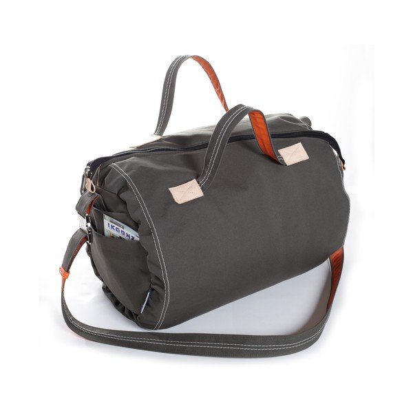 Taška Weekender, olive/orange