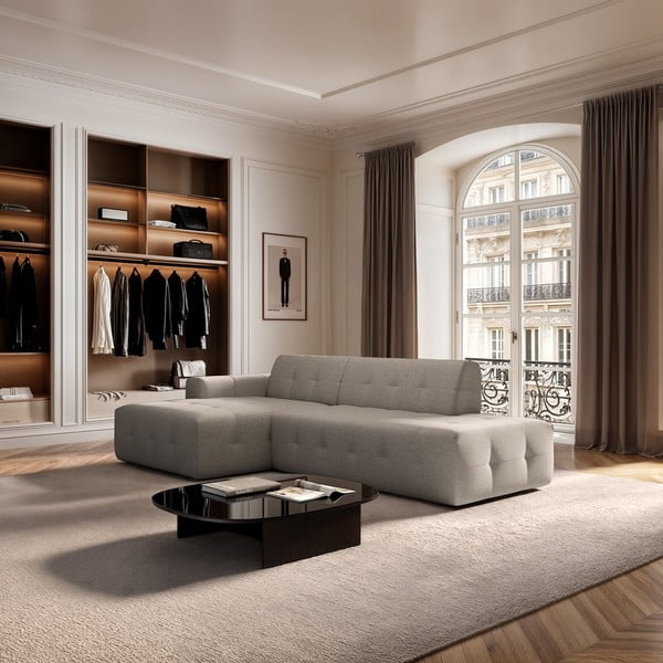 Светлокафяв ъглов диван (ляв ъгъл) Tuil – Rodier-image-1