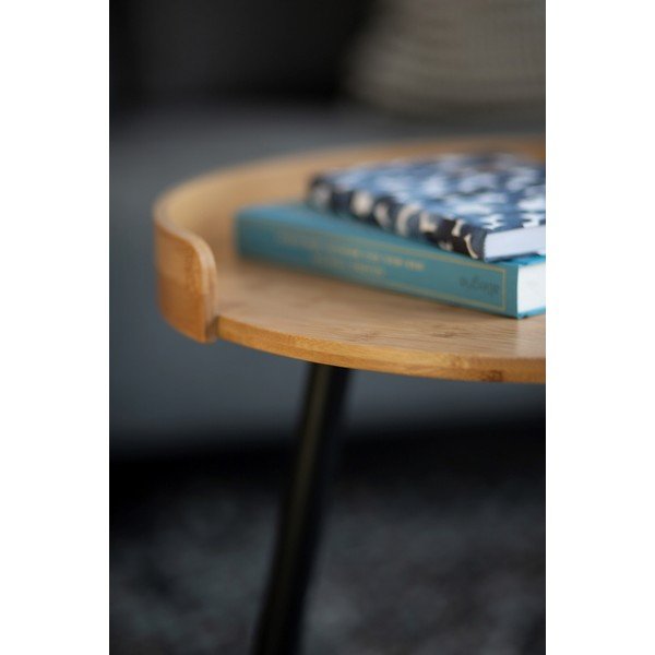 Бамбукова кръгла масичка за кафе ø 40 cm Loft - Wenko-image-1