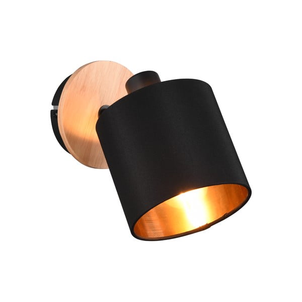 Прожектор в черен и естествен цвят  ø 12 cm Tommy – Reality-image-1