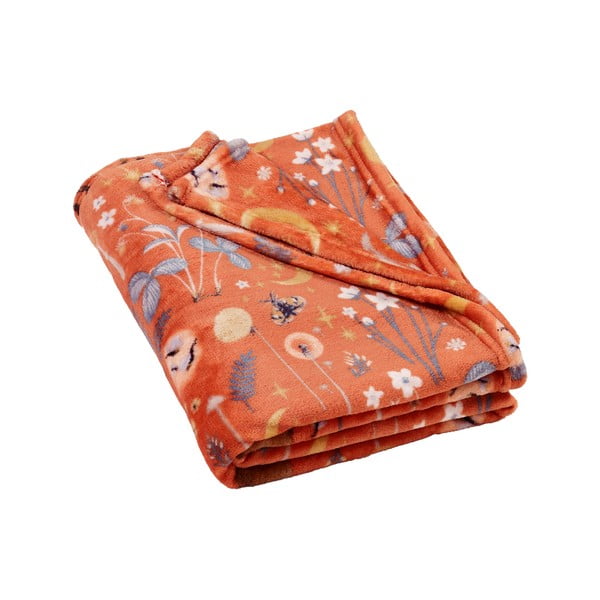 Оранжево одеяло от микроплюш 130x170 cm Enchanted Twilight Animals – Catherine Lansfield