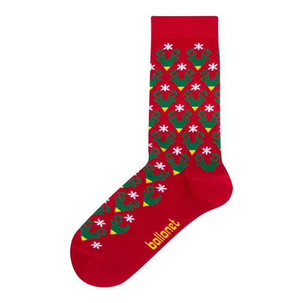 Чорапи в подаръчна опаковка Чорапи Card with Caribou, размер 36 - 40 Season's Greetings - Ballonet Socks