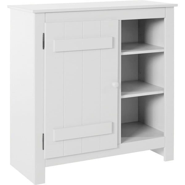 Бяло шкафче от масивен бор 90x90 cm Bertram – Støraa-image-2