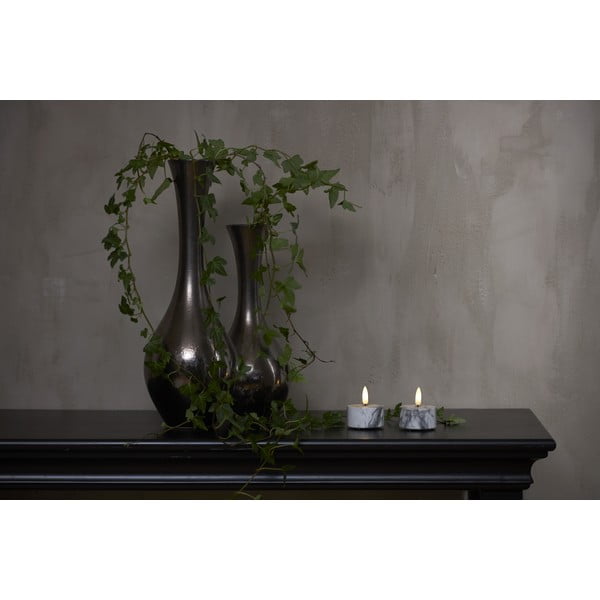 LED свещи в комплект от 2 броя (височина 6 см) Flamme Marble - Star Trading-image-3