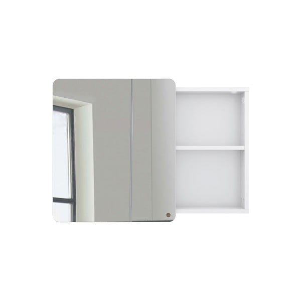Бял висящ шкаф за баня с огледало 80x58 cm Color Bath - Tom Tailor