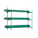 Зелен на няколко нива метален стенен рафт 60 cm Cool Retro – PT LIVING