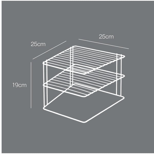 Стоманен допълнителен рафт в сребрист цвят 25x25 cm Palio – Metaltex-image-4