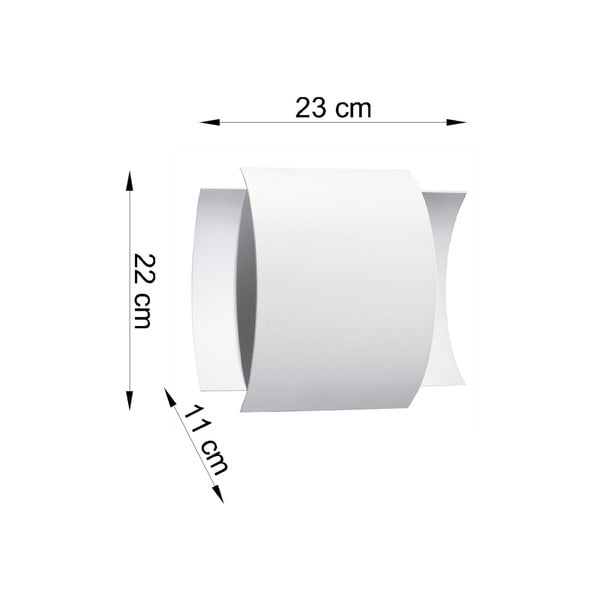 Бяла стенна лампа Forgmi - Sollux-image-2